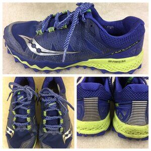 Saucony Everun Sneaker Shoes women’s Size 11 US  S0359-3 Blueberry Lime Silver